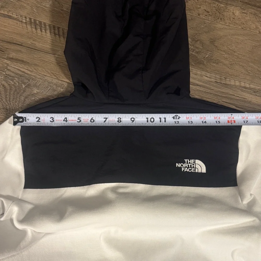 The North Face Men's Black and White Windbreaker - Size S
